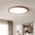 &Uuml;mmargune LED laevalgusti Modernne Lihtne P&auml;hklipuu Puidus&uuml;&uuml;ga Dekoratiivvalgusti Elutuba Magamistuba R&otilde;du &Uuml;li&otilde;huke Laevalgusti Diameter -30cm
