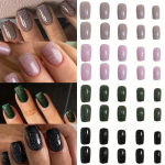 96 tk. Keskmise pikkusega ruudukujuline k&uuml;&uuml;ntelpress, v&otilde;ltsk&uuml;&uuml;s koos s&auml;deleva puuderdekooriga, s&auml;ravad t&auml;iskattega k&uuml;&uuml;ned naistele