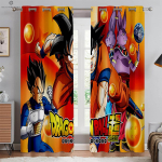 Kuumavereline Anime Prinditud Kardinad Laste Toa, Magamistoa, Elutoa, &Uuml;hiselamu jaoks, Dekoratiivsed Kardinad, Kodutekstiilid W50xH130(CM)x2PCS&Rod pocket