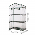 3/4 korruseline tagaaia kasvuhoone, lukustatavate ratastega v&auml;ike kasvuhoone v&auml;litingimustes Kasvutelk ja t&otilde;mblukuga kattega terasest taimeriiul