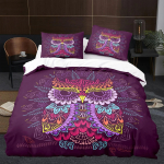 Animal Owl Bird Black Nighthawk voodipesukomplekt poistele, t&uuml;drukutele, kaheinimesevoodi Queen-suurusega tekikate Padjap&uuml;&uuml;r Lastevoodi t&auml;iskasvanute kodutekstiil 70x133cm 2pcs