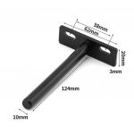 4 tk ujuv riiulikronstein, metallist n&auml;htamatu riiuliklamber, raske t&ouml;&ouml;ga varjatud riiuliklamber, n&auml;htamatu puidust riiuliklamber 5inch