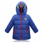 Laste sulejope Talvine poiste jope prillidega t&uuml;drukule Korea riided Paksustatud sulepuuvill Lasteriided 150 kuninglik sinine v&auml;rv