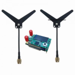 FPV VRX moodul 1.2/1.3GHz 9CH K&otilde;rge tundlikkusega analoogiline kahe antenniga videosignaali vastuv&otilde;tu moodul punane/must