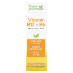 Super Nutrition, vitamiinid B12 + B6, foolhape, 1 fl unts (30 ml)