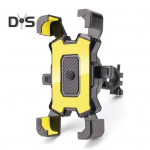 Mootorratta telefonihoidik, automaatne lukustus lenksule, tahavaatepeeglile, mobiiltelefoni kinnitus, libisemisvastane universaalne mootorratta ja jalgratta mobiiltelefoni hoidik A must