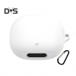 K&otilde;rvaklappide silikoonist kaitse&uuml;mbris P&otilde;rutuskindel, l&ouml;&ouml;gikindel, lihtsalt paigaldatav k&otilde;rvaklappide kaitse Soundcore Liberty 4 Pro jaoks must