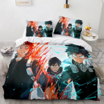 UUS My Hero Academia Anime tekikott koos padjap&uuml;&uuml;ridega Pol&uuml;ester Teismelised Lapsed Voodipesukomplekt T&auml;is Kuninganna Kuningas Suurusega Voodipesu Eu Single 135x200cm