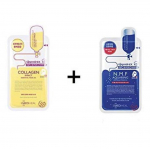 Mediheal NMF Aquaring Ampoule Mask EX (10 lehte) +Mediheal Collagen Impact Essential Mask REX (10 lehte) = 20 tk