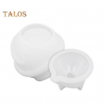 1 komplekt Madumunapurk Silikoonvorm Savi kipstsement Epoksiidvaik Valuvorm DIY k&auml;sit&ouml;&ouml; Ussimuna kuju S&auml;ilituskast Ornamendi valmistamise vormi valge