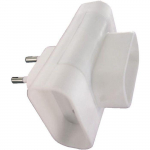 Triplite lat&eacute;rale ZENITECH 3 prises 6A - Blanc