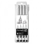 Pochette de 4 Fine liners Noir de Graph'It must