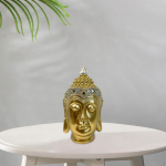 Buddha Pea Kuju Figuriin Kunstk&auml;sit&ouml;&ouml; Dekoratiivne Kollektsioneeritav Lauapealne Kaunistus Skulptuur jaoks Gold