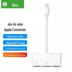 Biaz USB3.0 Lightning OTG Adapter M&auml;lupulga konverter valge