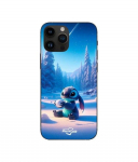 Coque de t&eacute;l&eacute;phone - Maniacase - Iphone 15 Pro - Souple - Silicone - Neige &eacute;toil&eacute;e 3D must