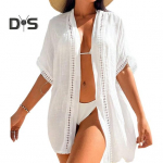 Naiste rannakate &Otilde;&otilde;nes Puhkuses&auml;rk P&auml;ikesekaitse Anti-UV Kiiresti kuivav Bikiini Ujumistrikoo &Uuml;hev&auml;rviline L&otilde;dvad Basseini R&otilde;ivad valge