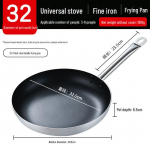 Mittenakkuva suur praepann kodus, hotellis ja &auml;riliseks kasutamiseks &ndash; induktsiooni ja gaasiga &uuml;hilduv Steel handle 32cm