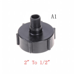 Ibc tote tanki t&uuml;hjendusadapter j&auml;me keermega 2 kuni 1/2 3/4 aiavoolik