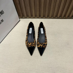 2024. aasta suvised prantsuse stiilis terava otsaga lamedad haldjakingad &otilde;htuseelikuga sidumiseks 35 leopardimustriline v&auml;rv