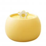 Suure Mahutavusega Kassikreem Lilled Keraamiline Veeautomaat Koer Elektriline Ringlusega Voolava Vee Automaat Lemmikloomatarbed 1L