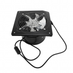 Ventilaator l&uuml;litiga Raud 60Hz 7 labaga Vaikne Aknale paigaldatav suitsueemaldaja Ventilatsiooniventilaator Koduseks kasutamiseks 8 Inch must