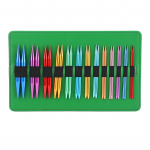 26 tk 10 cm ringvardad 3,0&ndash;10 mm alumiiniumist vahetatavate n&otilde;elte ja kaablite komplekt kudumiseks