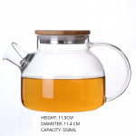 Klaasist teekann Kuumuskindel klaas Teekurnuga kann Puidust kaanega Lille tee Puer teekann Kohvitass Teekannikomplekt