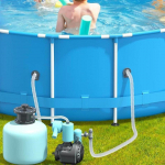 2x Swimming Pool Pipe Holders ,Hose Support Convenient Easy to Use, Installation Assembly