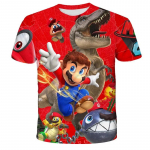 Laste T-s&auml;rk Super Mario Bros, multifilmid, Topid, L&uuml;hikeste varrukatega, M&auml;ng, Luigi, Poiss, Lapsed, Laps 110