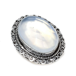 Milky Opal Handmade 925 Sterling Silver Jewelry Ring Size 7 c5u24