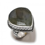Labradorite Handmade 925 Sterling Silver Jewelry Ring Size 7 d3k98