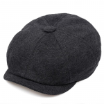 Newsboy Cap Meeste puuvillane mood barett S&uuml;gis- ja talvesoojad lamedad k&uuml;barad XL tumehall v&auml;rv