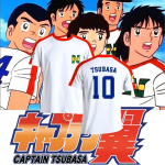 Kapten Tsubasa Atom Hutton Jalgpall Jalgpall T-s&auml;rk S&auml;rk Jaapan Cosplay Joonisfilm Animatsioon Tr&uuml;kk Hingav Kiiresti kuivav Vana Short Sleeve &Uuml;htne 2XS