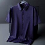Business Ice Silk Traceless meeste l&uuml;hikeste varrukatega polos&auml;rk Ice Silk kiiresti kuivav kvaliteetne meeste s&auml;rk M-8XL L