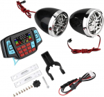Veekindlad Bluetooth Mootorratta Stereo K&otilde;larid FM Raadio MP3 Muusikapleier Roller ATV Pult K&otilde;lar Roller USB M&auml;lu must