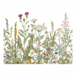 Kleebis Roheline taim Seinakleebis Isekleepuv lilleline kleebis Eemaldatav seinakunstikleebis Vannituba Elu 1pc