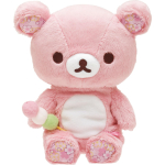 Rilakkuma teemaline pehme m&auml;nguasi, kogutav, istuv pehme m&auml;nguasi Rilakkuma MV22601 H170 x L155 x S90mm San-X Sakura m&auml;nguasi Suurus u. white