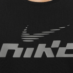 Nike Miler Flash Fashion Mugav Nahas&otilde;bralik Pehme Hingav Kiiresti Kuivav UV-kaitse L&uuml;hikeste Varrukatega T-s&auml;rk Meeste Topid Must IB4128-010 L