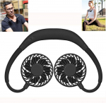 Isiklik ventilaator - AIPERQ - Kaasaskantav - USB laetav - K&auml;ed-vabad - Must