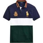 Polo Ralph Lauren SS24 V&auml;rviplokk Logo Suur Hobune L&uuml;hikeste Varrukatega Polo S&auml;rk Meeste topid Tume Sinine 710814766-001 XS
