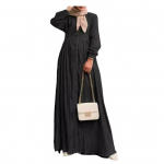 Naiste avar p&auml;ikesekleit, moslemi maxi kleit Abaya pikkade varrukatega peokleit Jilbab Ramadan XXXXXL
