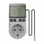 Termostaadi pesa digitaalne temperatuurikontroller koos taimeriga l&uuml;liti anduriga inkubaatori p&otilde;randak&uuml;tte mattpadja jaoks EU