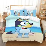 Kohandatud Multikas B-Blueys Bandit Chilli Tekikott Padjap&uuml;&uuml;r Voodipesukomplekt T&auml;iskasvanud Poiss T&uuml;druk Magamistuba Lapsed &Uuml;hekohaline Kahekohaline AU Single 140x210cm