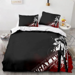Death Note voodipesukomplekt &Uuml;he-, Twin-, T&auml;is-, Queen-, King-suuruses Voodikomplekt T&auml;iskasvanutele ja Lastele Magamistuba Tekikoti Komplektid 3D Prindiga Anime Death Note 135x200cm 2pcs