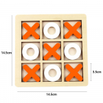 Puidust XO Tic Tac Toe m&auml;ng Mini malelaua interaktsiooni pusle koolitus Montessori harivad m&auml;nguasjad kingitus lastele poiss t&uuml;drukule