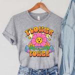 Power of Flowers tr&uuml;kitud T-s&auml;rk Harajuku Hip Hop Funny Tee Naiste t&auml;navar&otilde;ivaste T-s&auml;rk armsatele t&uuml;drukutele T-s&auml;rk Naiste r&otilde;ivad S