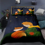 Anime V&auml;ike prints Le Petit Prince Voodipesukomplekt Poistele T&uuml;drukutele Twin Queen Suurus Tekikate Padjap&uuml;&uuml;r Voodi Lastele T&auml;iskasvanutele 70x133cm 2pcs