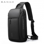 Bange uus Oxfordi moodne veekindel rinnakott Crossbody kott Meeste mudelid Meeste rinnakott Vabaaja &otilde;lakott Suure mahutavusega 36 x 20.5 x 10.5cm must