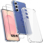 Coque de Protection - BOOLING - Samsung Galaxy S25 FE - TPU Souple - Coins Renforc&eacute;s - 2 Verres Tremp&eacute;s