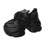 Mood 8CM Naiste Tursked Tossud 2024 S&uuml;gis Hingavad V&otilde;rgust Vabaaja Jalan&otilde;ud Kiilkontsad Platvormkingad Chaussures Femme Spordi Isa Kingad 34 must